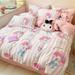 100%cotton Sanrio Quilt Cover Kuromi Cinnamoroll Hello Kitty My Melody Duvet Cover Bed Sheet Pillowcase Bedding Home Textile Gif