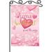 HGUAN Pink A Little Sweetheart Garden Flag Welcome Baby Garden Flag Baby Shower Garden Flag for Baby Girl Welcome Home Lawn Sign Yard Decoration Newborn Indoor Outdoor Decor