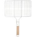 Barbecue Grilling Basket Fish Grill Basket Grill Net BBQ Accessory for Roast Fish Vegetable