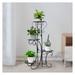 4 Tier Metal Flower Pot Plant Stand Display Shelf Multilayer Rack Indoor Outdoor