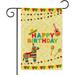 HGUAN Happy Anniversary Garden Flag - Wedding Anniversary Party Yard House Lawn Sign/Retirement Door Yard Lawn Sign Decor/Birthday Party Outdoor Decorations Double Side