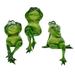 3 Pcs Ornament Decoration for Living Room Decor for Living Room Mini Toys Frogs Statues for Garden Garden Frogs Statue Three No Frogs Do Not Say Nordic Resin