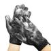 MIG4U Shower Scrub Gloves Exfoliating for Women and Men Medium to Heavy Bathing Remove Dead Skin Body Beauty Sponge Loofah Deep Cleansing Bulk 5 pairs (1 Pair Black-Nylon)