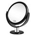Fabuday Magnifying Makeup Mirror Double Sided 7 Inch Tabletop Mirror with 1x &10x Magnification Two Sided Cosmetic Vanity Mirror with Stand Magnified Desk Make up Mirror for Makeup Black
