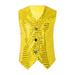 Uuszgmr Boys Girl Easter T Shirts Toddler Casual Sequin Glitter Party Carnival Gown Sleeve Round Neck Vest Top Yellow Size:6-7 Years