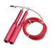 kesoto Skipping Rope Speed Jump Rope 118inch Adjustable Length Wear Resistant Boxing Workouts Portable Speed Umping Rope Speed Rope Thick Red