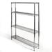 Shelving Inc. 10 d x 36 w x 72 h Chrome Wire Shelving with 4 Shelves