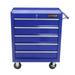 Portable Rolling Tool Chest with 5 Removable Drawers Rolling Tool Box with 2 Brake Wheels & 2 Handles Lockable Tool Chest Organizer for Garage Workshop & Home Crafts Use Blue