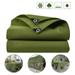 WSYW 5.9 x 7.8 ft Heavy Duty Waterproof Canvas Tarp Cotton Canvas Tarpaulin Cover Tent Green