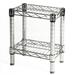 Shelving Inc. 10 d x 18 w x 14 h Chrome Wire Shelving with 2 Shelves