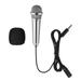 Kkewar Mini Microphone Healifty Mini Karaoke Microphone Portable Vocal/Instrument Microphone for Voice Recording Chatting and Singing (Silver)