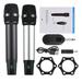 Nebublu Microphones Handheld Receiver Mic UHF Wireless Live Broadcast Interview 16 Channels Party Handheld Mic Professional UHF Channels Video Live Wireless Mic Handheld HUIOP