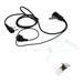 Covert Acoustic Tube Walkie Headset with Mic for K-Type Walkie Talkies