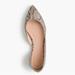 J. Crew Shoes | J Crew Audrey Glitter Flats Snakeskin Print D’orsay Slide Size 10 | Color: Brown/Gold | Size: 10