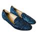 J. Crew Shoes | J. Crew Darby Blue Glitter Loafers Women's Shoes No Flaws Sz. 8 | Color: Blue | Size: 8
