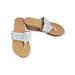 American Eagle Outfitters Shoes | American Eagle Sandals Platform Cork Wedge Size 11 | Color: Brown/White | Size: 11