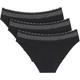 Tai-Slip TRIUMPH "Feel of Modal Tai 3P" Gr. S, 3 St., schwarz (black) Damen Unterhosen Triumph