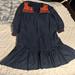 J. Crew Dresses | J. Crew Embroidered Dress | Color: Blue/Orange | Size: S