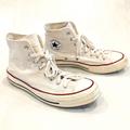 Converse Shoes | Converse Chuck Taylor Skate-Hi Hi-Top Lace-Up White Canvas Sneakers Size 10.5 | Color: White | Size: 10.5