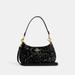 Coach Bags | Coach Teri Black Sequin & Leather Shoulder Bag- Nwt | Color: Black | Size: Os