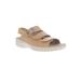Wide Width Women's Breezy Walker Sandal by Propet in Tan (Size 11 W)