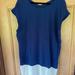 Madewell Dresses | Madewell Dress- Blue And White Colorblock- Ladies Size Large | Color: Blue/White | Size: L