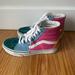 Vans Shoes | Like New Vans Sk8-Hi Multi-Color High Top Skateboard Sneakers - Women’s Size 5 | Color: Pink | Size: 5