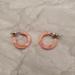 J. Crew Jewelry | J.Crew Small Lucite Acrylic Hoop Shades Of Pink Shell Earrings | Color: Pink | Size: Os