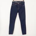 J. Crew Jeans | J.Crew 9” Toothpick High Waist Skinny Jean Size 28 / 6 Dark Wash Pre-Owned | Color: Blue | Size: 28