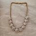 J. Crew Jewelry | J.Crew Rhinestone Crystal Cluster Statement Bridal Wedding Necklace | Color: Gold | Size: Os