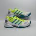 Adidas Shoes | Adidas Shoes Womens Adiwear 7.5 White Neon Green Teal Running Shoes Sneakers | Color: Blue/White | Size: 7.5