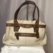 Coach Bags | Coach Cream And Brown Penelope Leather Shoulder Satchel Handbag. | Color: Brown/Cream | Size: Os
