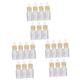 Beaupretty Refillable Glass Bottle 21 Pcs Frosted Essential Oil Bottle Cosmetic Dropper Glass Perfume Sample Vials