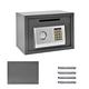 Electronic Safe 16L Security Safe Box with Two Emergency Overide Keys and and Password, Front Loading Coin Slot Fireproof Digital Safes for Home Office Protect Cash, Money, Jewelry, 35x25x25cm