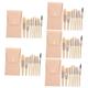 POPETPOP Cosmetic Brush 5 Sets Travel Makeup Brushes Lip Brush Women Makeup Supplies Makeup Brush for Women Cosmetology Kit Travel Kits for Women Portable Powder Brush Miss Aluminum Tube