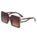 HPIRME Square Sunglasses Women Vintage Letter Sun Glasses Ladies Casual Girls Eyewear UV400,C3,one size
