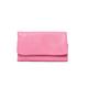 TABKER Purse Soft Genuine Leather Key Case Wallets for Women Design Mini Card Holder Solid Color Ladies Portable Coin Purses (Color : Pink)