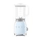 Smeg BLF03PBUK Retro 50's Style Jug Blender with Stainless Steel Blades, 4 Speed Settings and 3 Pre-set Programs, 1.5 Litre, 800W, Pastel Blue