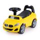 Hillington Kids Ride On Sliding Sports Car - Push Along Foot to Foot Buggy For Toddlers - Under Seat Storage & Musical Steering Wheel - Licensed For 18-36 Months Old (Yellow)