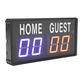 CHICIRIS Electronic Scoreboard,Electronic Scoreboard Aluminum Alloy Remote Control 100‑240V Digital Tabletop Scoreboard for Basketball Volleyball (UK Plug)