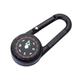 TABKER Compass Hiking Camping Climbing Hiking 3-in-1 Compass Carabiner Thermometer Snap Hook Keychain Outdoor Survival Tools