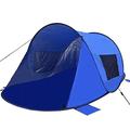 Outdoor Camping Portable Pop-up Awning Fiberglass Pole Shade Tent For Two To Three Persons