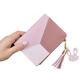 TABKER Purse Ladies Wallet Small Leather Wallet Card Case Ladies Wallet Wallet Wallet (Color : Pink)