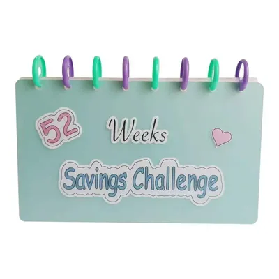 Classeur d'épargne avec 52 semaines défi d'économie d'argent pour la budgétisation cahier