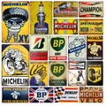 Plaque décorative vintage en métal pour décoration murale 18/panneaux pour garage station de