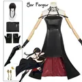 Perruque Cosplay Anime Yor Forger robe trempée jupe gothique Assassin tenue noire et rouge