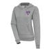 Women's Antigua Heather Gray Kansas City Chiefs Super Bowl LVIII Victory Pullover Hoodie