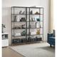 Latitude Run® Bookcase, 6-Tier Bookshelf, Slim Shelving Unit For Bedroom, Steel Frame in Black | 69.8" H x 31.5" W x 11.8" D | Wayfair