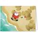 The Holiday Aisle® - 18 Beach Christmas Cards, Sand Angels Christmas Cards & Envelopes, USA Made in Green/Red | Wayfair