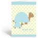 The Holiday Aisle® kids - 10 Cute Turtles Thank You Cards, Baby, Thank You Note Cards & Envelopes in Green/Red | Wayfair